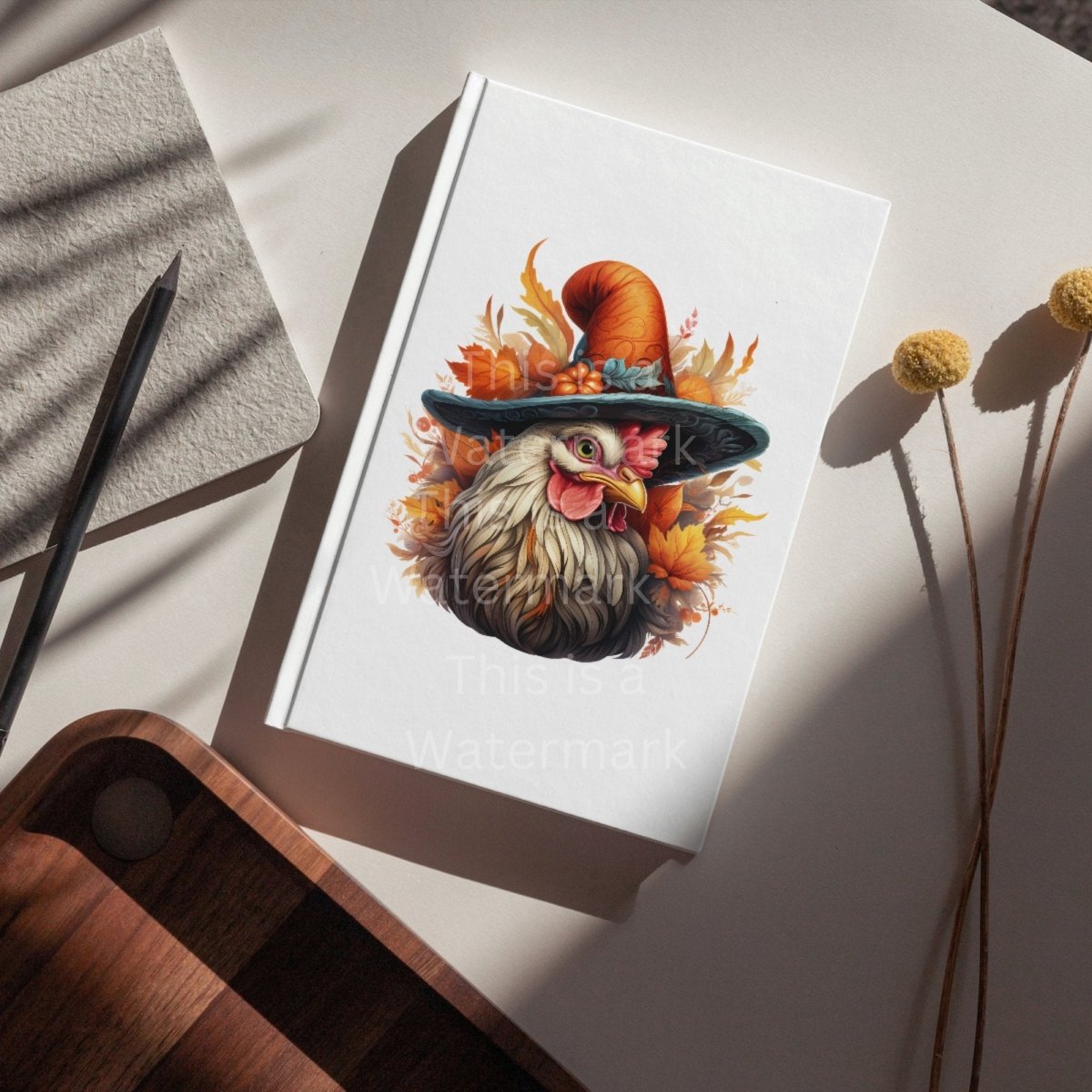 Chicken with Witchhat Clipart 7+7 PNG Bundle Halloween T-Shirt Design Invitation Card Graphic Paper Crafting Autumn Chicken Artwork - Everything Pixel