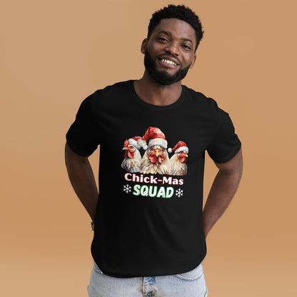 Christmas Chicken Squad T-Shirt - High Quality Festive Family Unisex T-Shirts, Gift for Chicken Lovers, Matching Holiday Tees - Everything Pixel