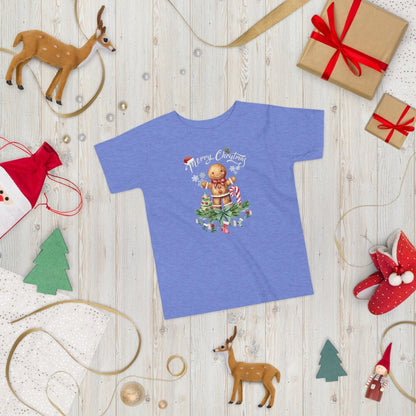 Christmas Gingerbread Man T-Shirt - High Quality Festive Family Children T-Shirt, Gift for Candy Lovers, Christmas Candy, Toddler Xmas Tee - Everything Pixel