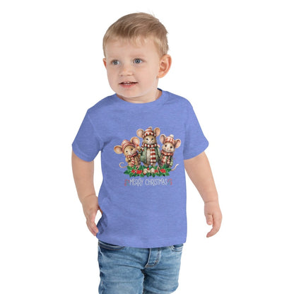 Christmas Mice T-Shirt - High Quality Festive Family Children T-Shirt, Family Reunion Tee, Toddler Holiday Shirt, Christmas Vacation Tee - Everything Pixel