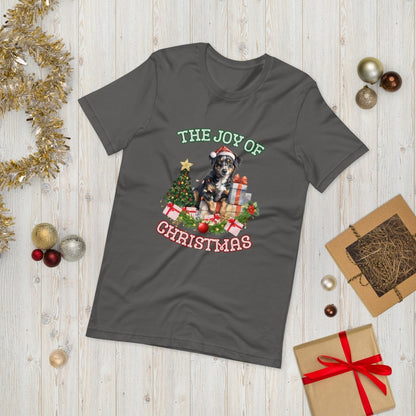 Christmas Shepherd Dog T-Shirt - High Quality Festive Unisex T-Shirt, Gift for Shepherd Owner, Gift for Doglovers, Cute Xmas Dog Tee - Everything Pixel