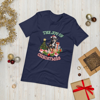 Christmas Shepherd Dog T-Shirt - High Quality Festive Unisex T-Shirt, Gift for Shepherd Owner, Gift for Doglovers, Cute Xmas Dog Tee - Everything Pixel