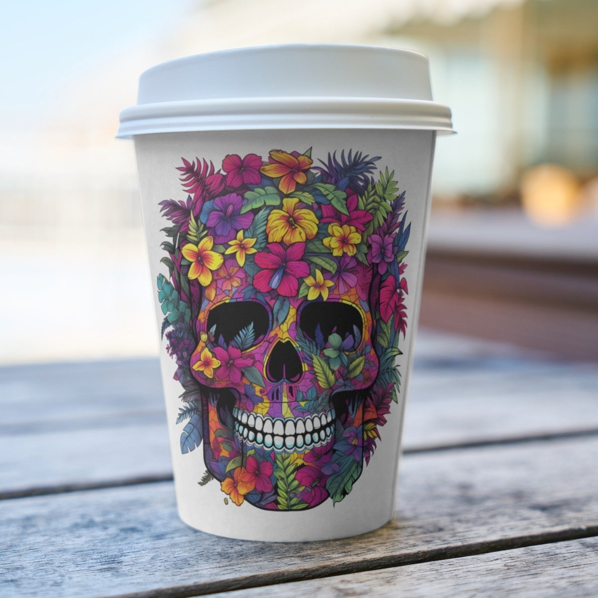 Colorful Skull with Flowers PNG Clip Art Bundle Sublimation Tumbler Design Sticker Graphic Card Making Shirt Design Cinco de Mayo Clipart - Everything Pixel