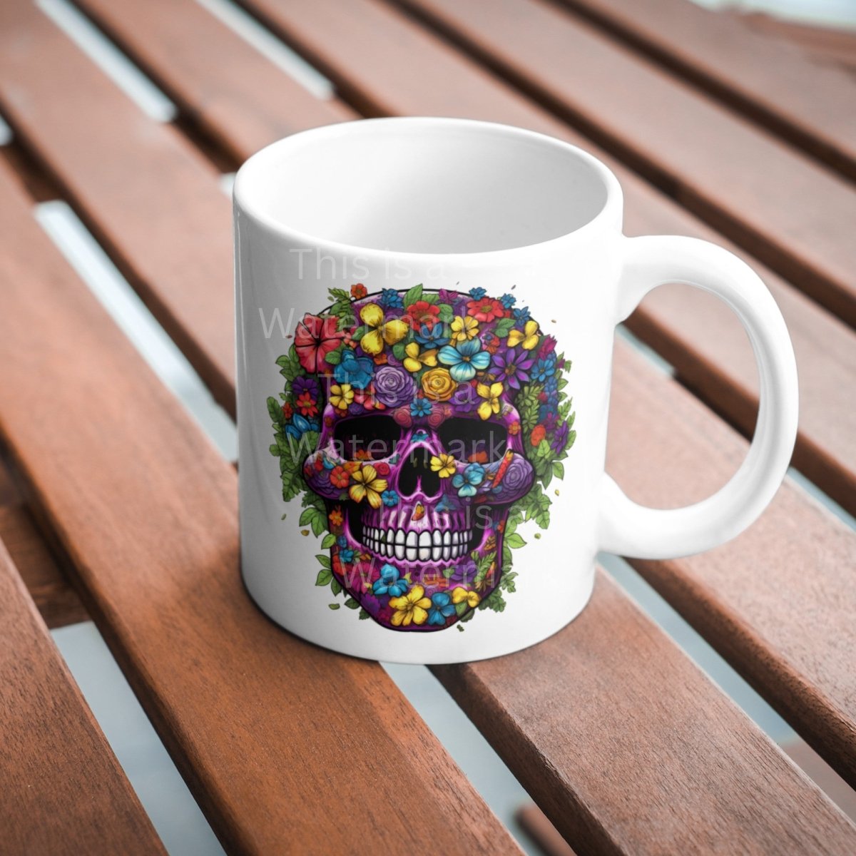 Colorful Skull with Flowers PNG Clip Art Bundle Sublimation Tumbler Design Sticker Graphic Card Making Shirt Design Cinco de Mayo Clipart - Everything Pixel