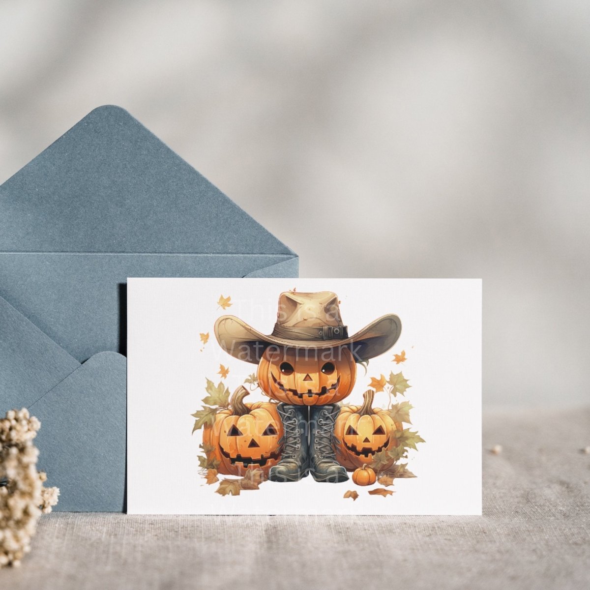 Cowboy Pumpkin Clipart 7+7 PNG/JPG Bundle Halloween Invitation Card Design Paper Crafting Book Clipart Jack-o-Lantern Western Graphic - Everything Pixel