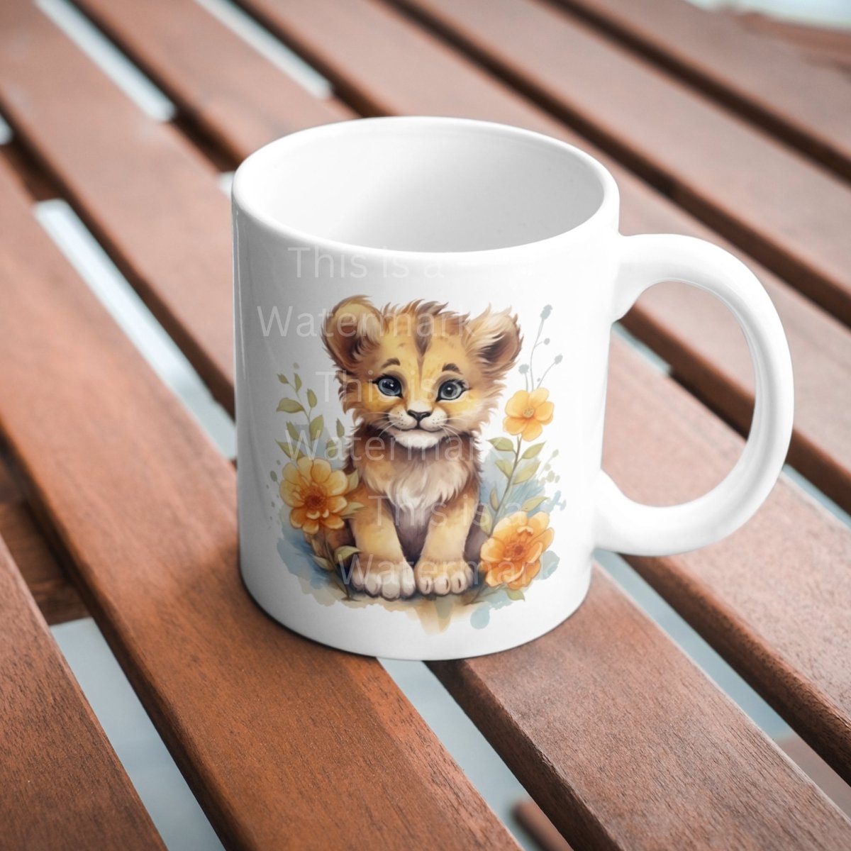 Cute Baby Lion 6x PNG Clip Art Bundle Sublimation & Clipart Print on Shirts Mugs Cards Wall Art Paper Crafting Design Children Clipart - Everything Pixel