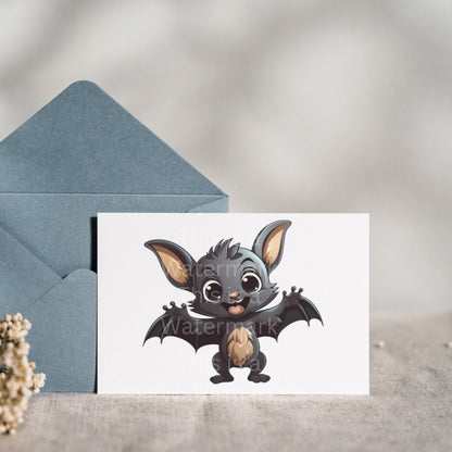 Cute Bats 7+7 PNG Clip Art Bundle Halloween Invitation Card Design Paper Crafting Book Clipart Halloween Party Children Novel Graphics - Everything Pixel