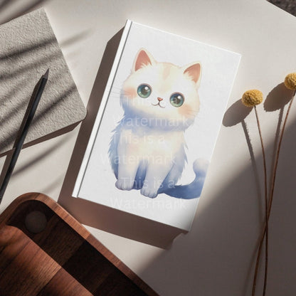 Cute Cartoon Cat 6x PNG Clip Art Bundle Sublimation Design Nursery Art Card Crafting T-Shirt Cat Lover Clipart Mug Design Kawaii Kitten - Everything Pixel