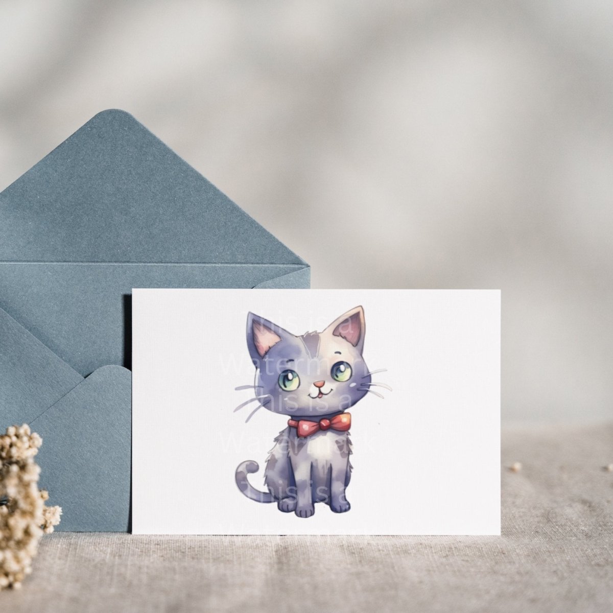 Cute Cartoon Cat 6x PNG Clip Art Bundle Sublimation Design Nursery Art Card Crafting T-Shirt Cat Lover Clipart Mug Design Kawaii Kitten - Everything Pixel