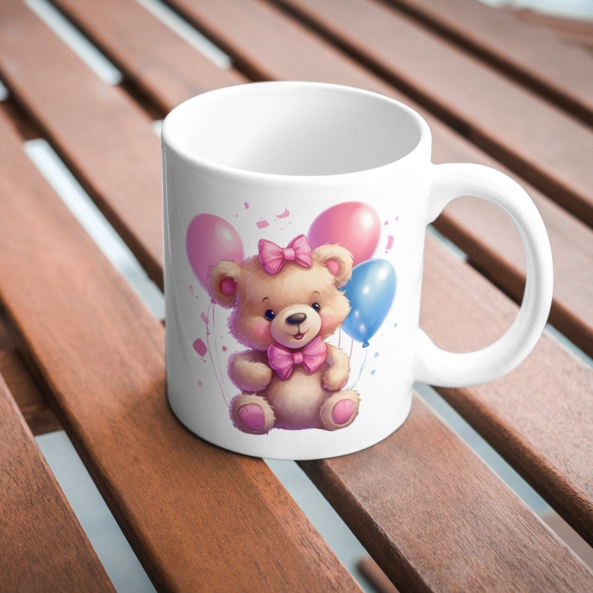 Cute Pink Teddy Bear with Balloons PNG Clip Art Bundle for Birthday Invitation Sublimation Tumbler Card Making T-Shirt Design Nursery Art - Everything Pixel