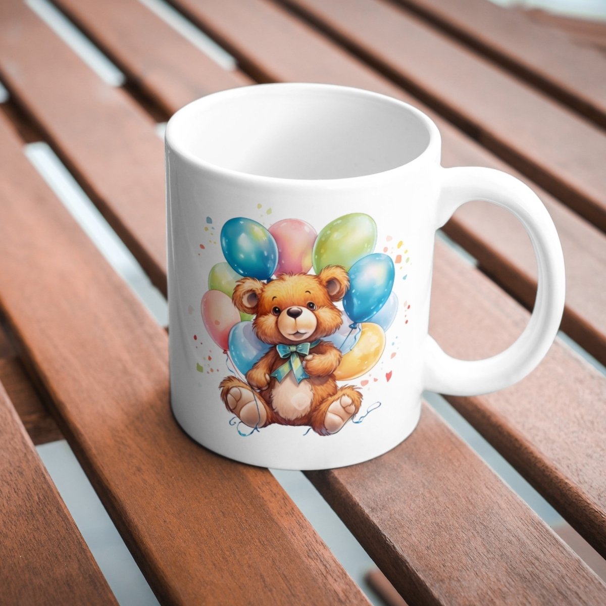 Cute Teddy Bear with Balloons PNG Clip Art Bundle for Birthday Invitation Baby Shower Sublimation Tumbler Card Making T-Shirt Nursery Art - Everything Pixel