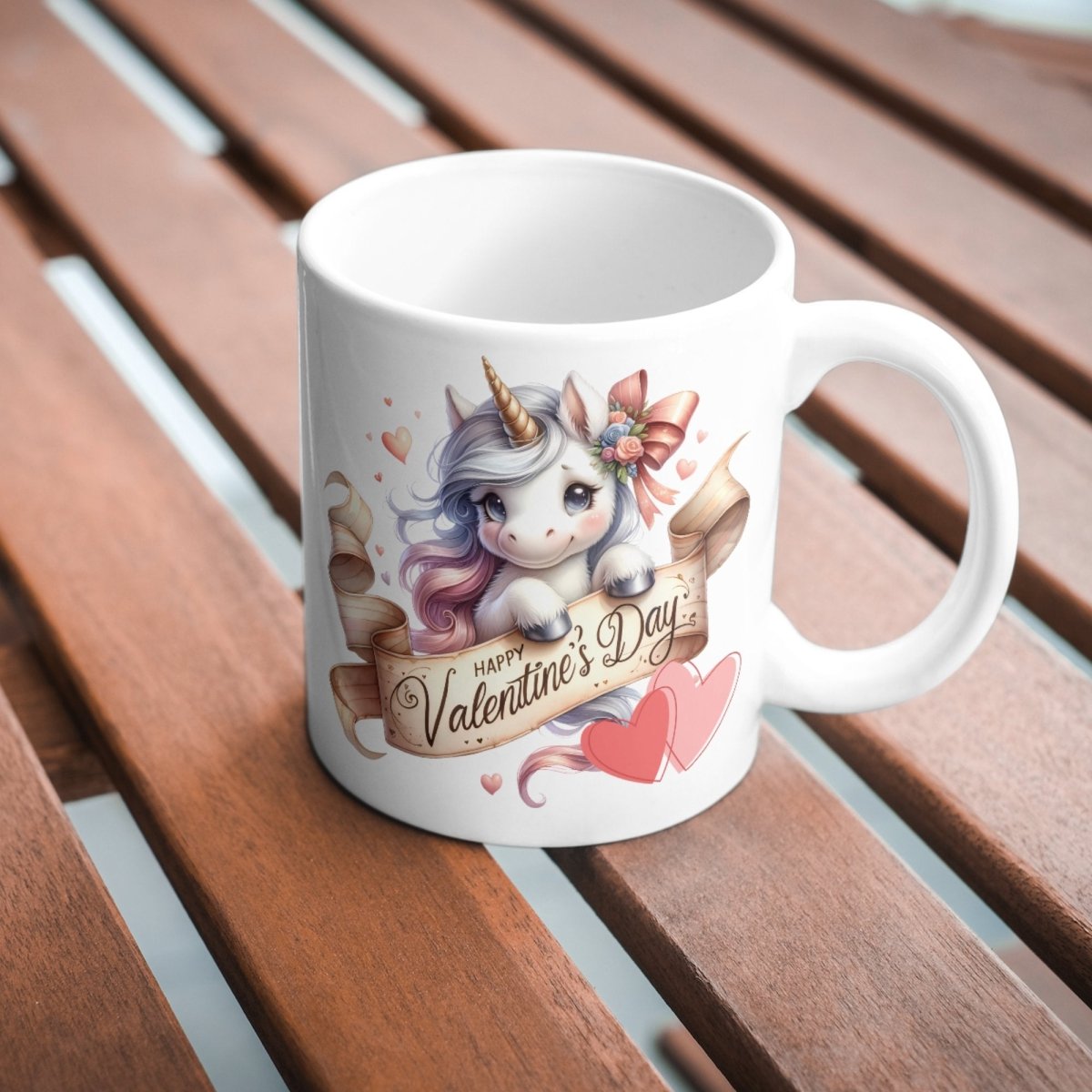 Cute Unicorn Mug Valentines Day Unicorn Lovers Coffee Mug Gift for Couple Gift for Him and Her Cute Valentines Day Gift for Lovers - Everything Pixel