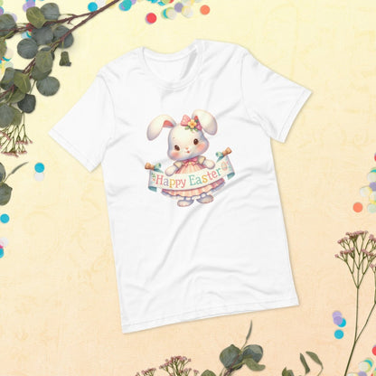 Easter Bunny T-Shirt High Quality Cute Easter Day Shirt Happy Easter Spring Celebration Tee Gift for Her Kids Easter Shirt Bunny Lover Gift - Everything Pixel