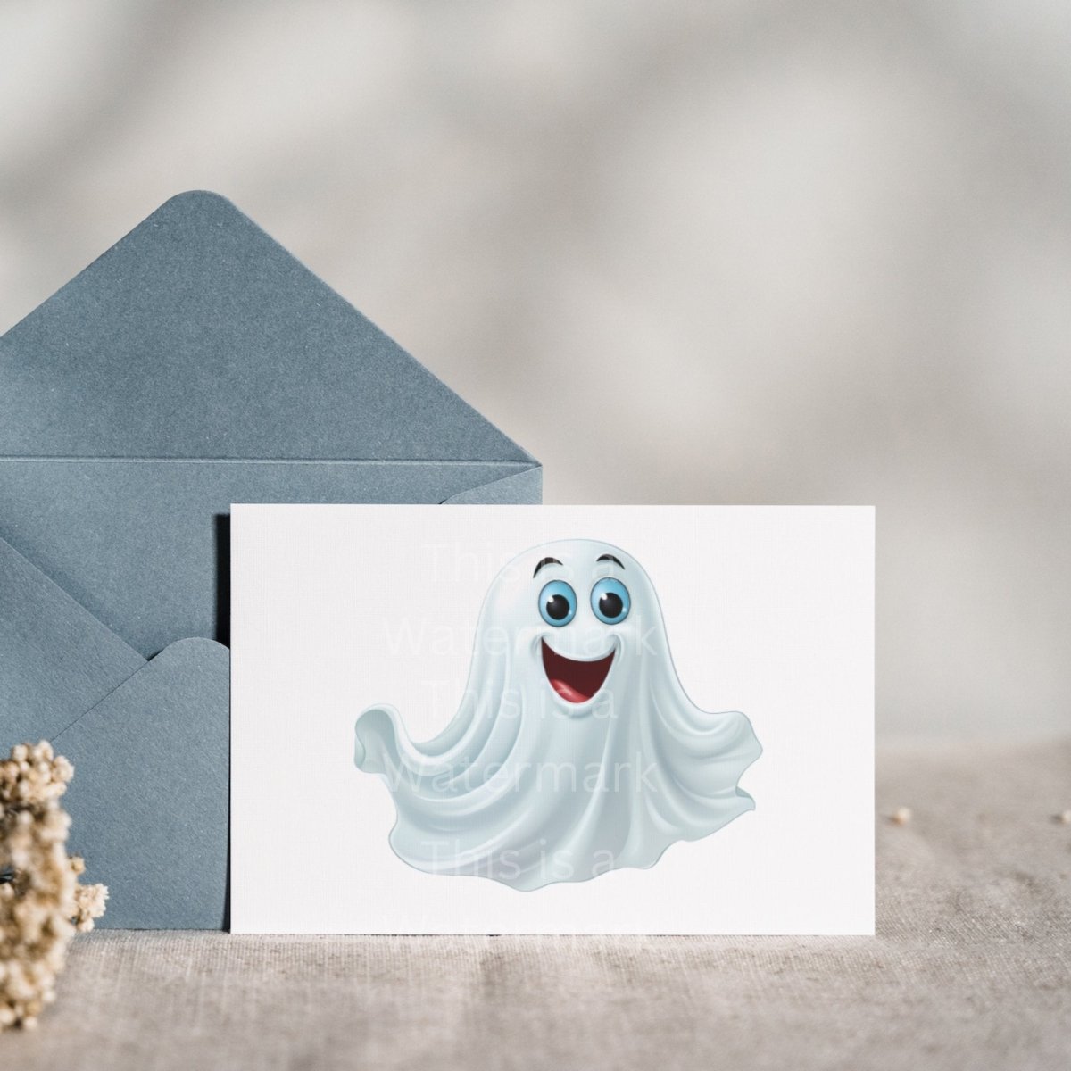 Happy Halloween Ghost 7+7 PNG Clipart Bundle Halloween Invitation Card Design Paper Crafting Book Clip Art Funny Little Ghost Graphics - Everything Pixel