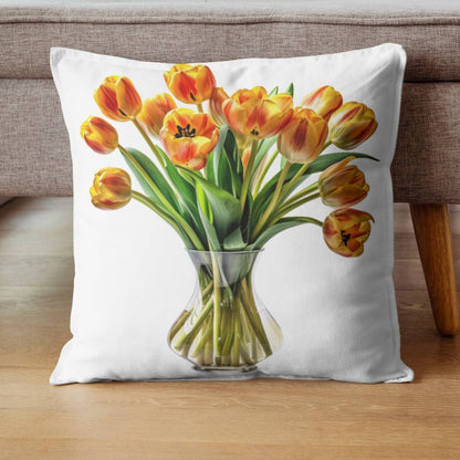 Orange Tulips in Vase 6+6 PNG Clipart Bundle, Transparent Background, Photorealistic - Everything Pixel