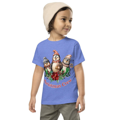 Penguin Christmas Crew T-Shirt - High Quality Festive Family Children T-Shirt, Family Reunion Tee, Holiday Shirt, Toddler Christmas Tee - Everything Pixel