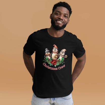 Penguin Christmas Crew T-Shirt - High Quality Festive Family Unisex T-Shirt, Family Reunion Tee, Holiday Shirt, Christmas Vacation Tee - Everything Pixel