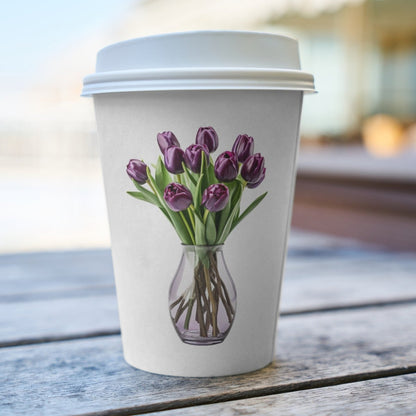 Purple Tulips in Vase 6+6 PNG Clipart Bundle,Transparent Background, Photorealistic - Everything Pixel
