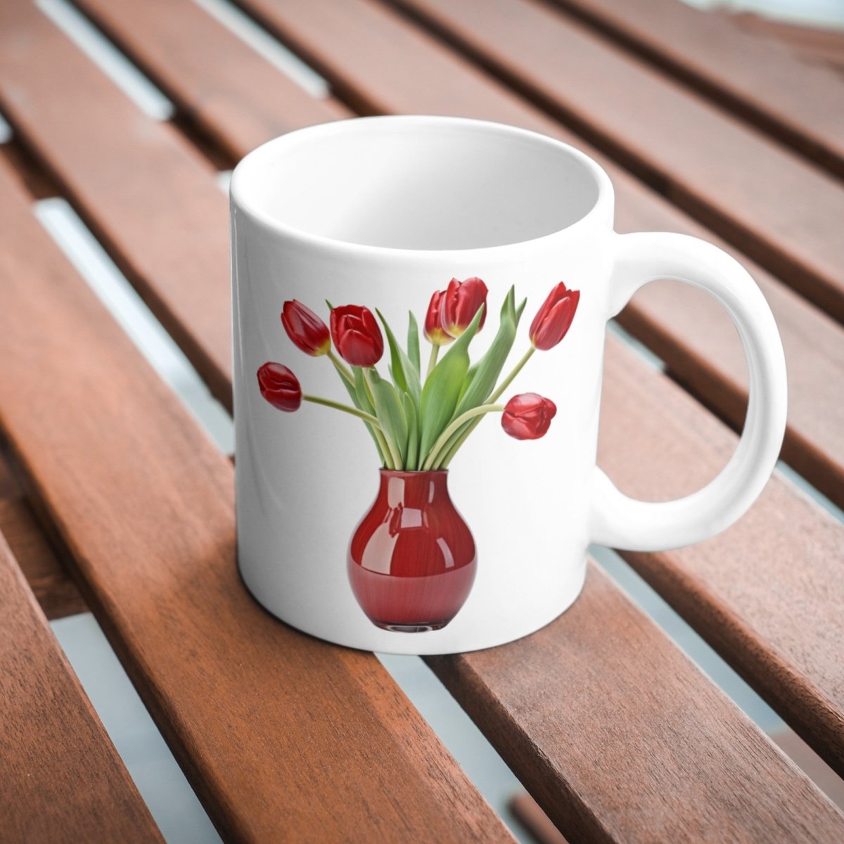 Red Tulips in Vase 6+6 PNG Clipart Bundle, Transparent Background, Photorealistic - Everything Pixel