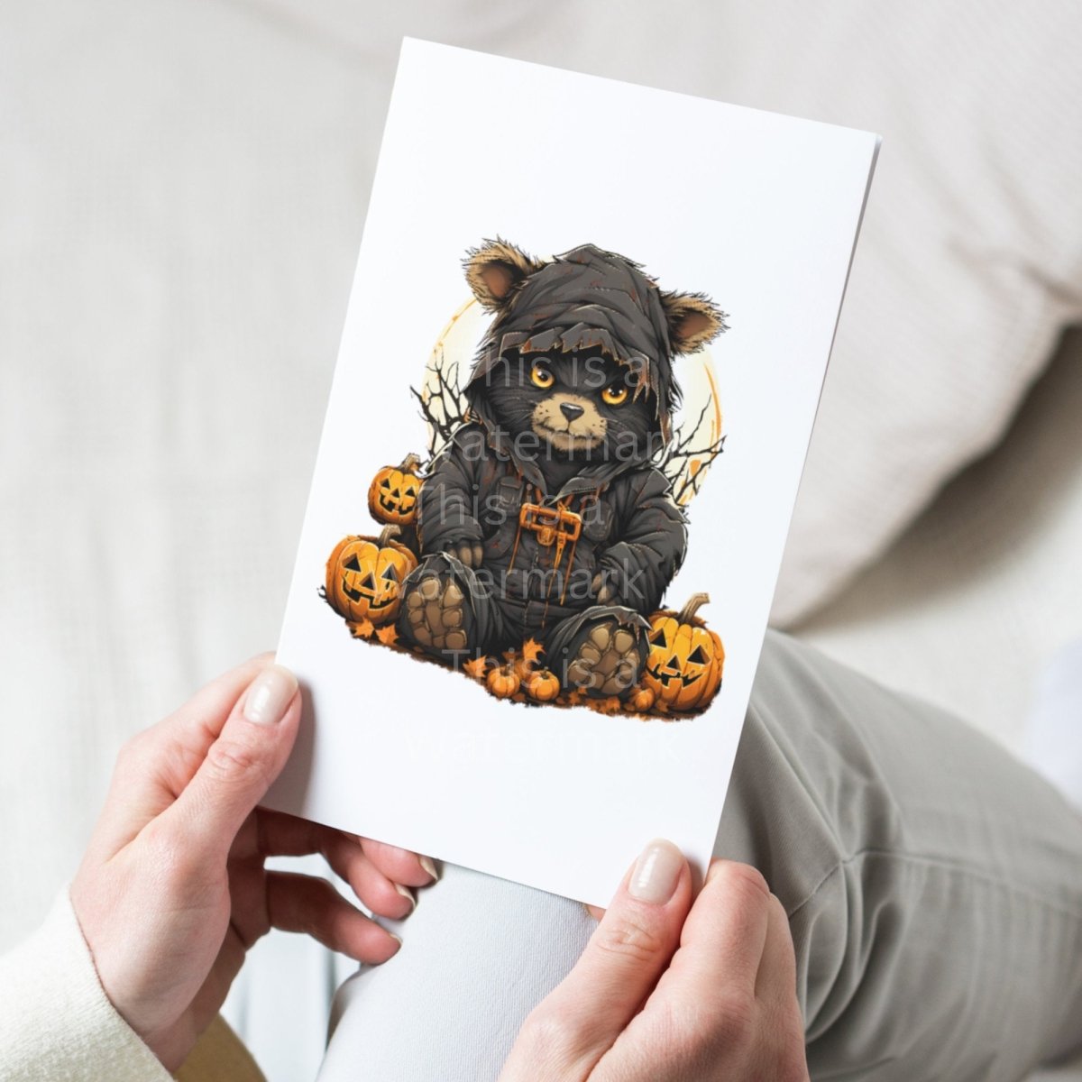 Scary Teddy Bear 7+7 PNG Clip Art Bundle Halloween Evil Teddy Invitation Card Design Paper Crafting Book Clipart T-Shirt Design Graphic - Everything Pixel