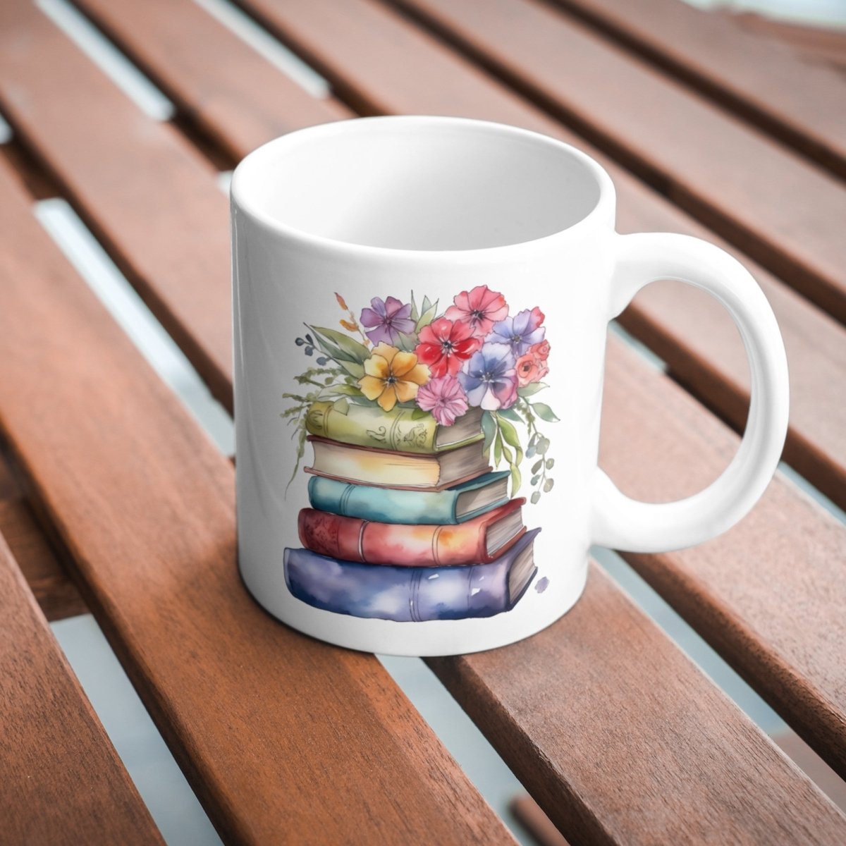 Stack of colorful Books with Flowers Clipart 6 High Quality PNGs Bundle Card Making Tumbler Clip Art Digital Scrapbook Sublimation Design - Everything Pixel