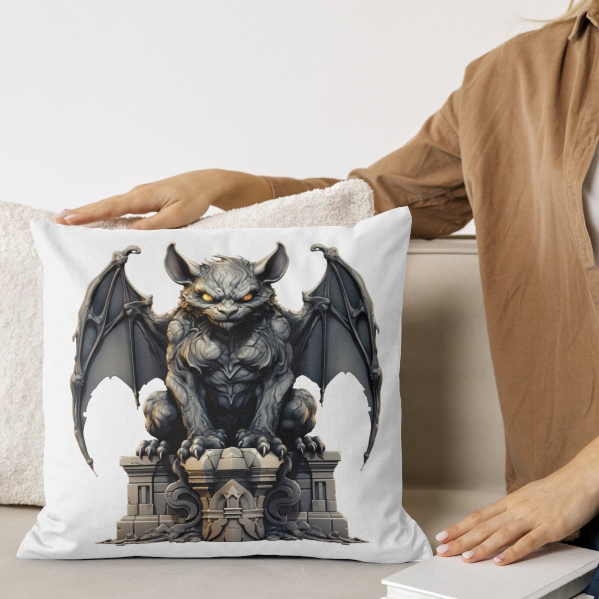 Stone Gargoyle 7+7 PNG Clip Art Bundle Fantasy Winged Creature Sublimation Card Making T-Shirt Design Gothic Demon Novel Graphics - Everything Pixel