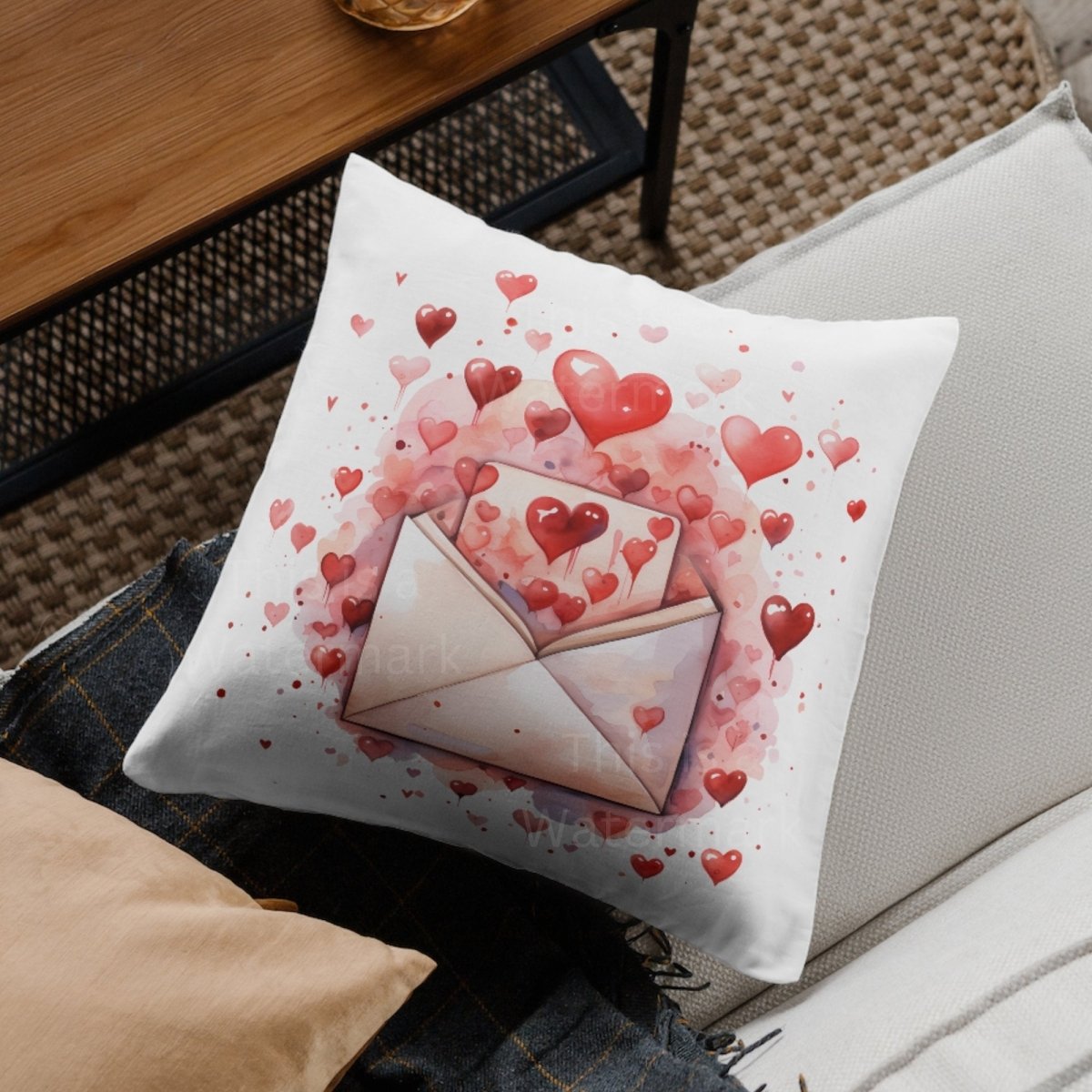 Shops Valentines Day Pillow & Throw Bundle