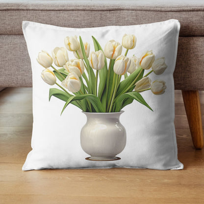 White Tulips in Vase 6+6 PNG Bundle Photorealistic, Clipart Bundle Transparent Background - Everything Pixel